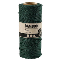 Sodrott bambusz zsinór - 65 m - zöld