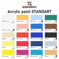 STANDART Kompozit 500 ml fém akril festék STANDART Kompozit 500 ml