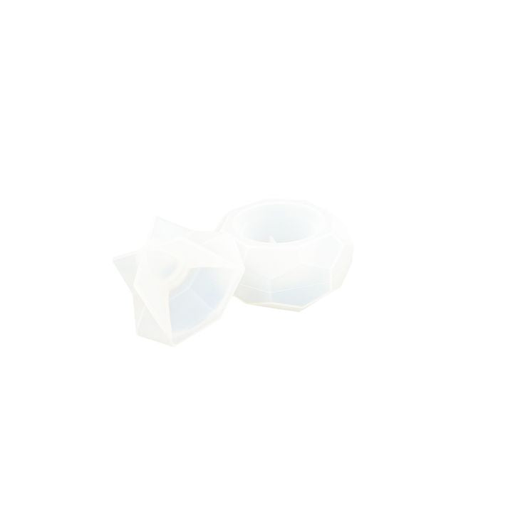 Szilikon öntőforma 9.1x4.5x4cm - Facettált ékszerdoboz (2)