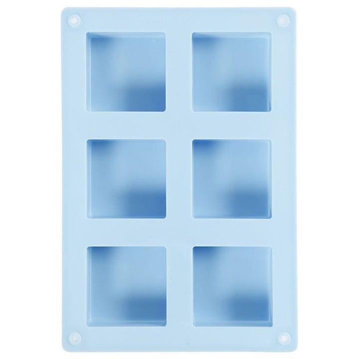 Szilikon öntőforma négyzetek - 6 db - 5 x 5 cm