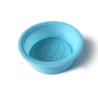 Szilikon szappanforma - kerek "100% HAND MADE" szöveggel (2)
