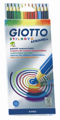 Színes ceruzák GIOTTO STILNOVO AQUARELL - 12 szín