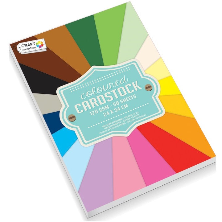 Színes karton Craft Sensations 24x34 cm - 50 lapos