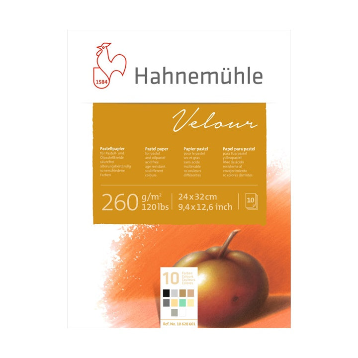 Színes papírblokk pasztellhez HAHNEMÜHLE VELOUR (1)
