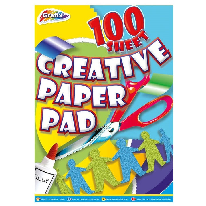 Színespapírok Grafix 21x30 cm - 100 lapos blokk