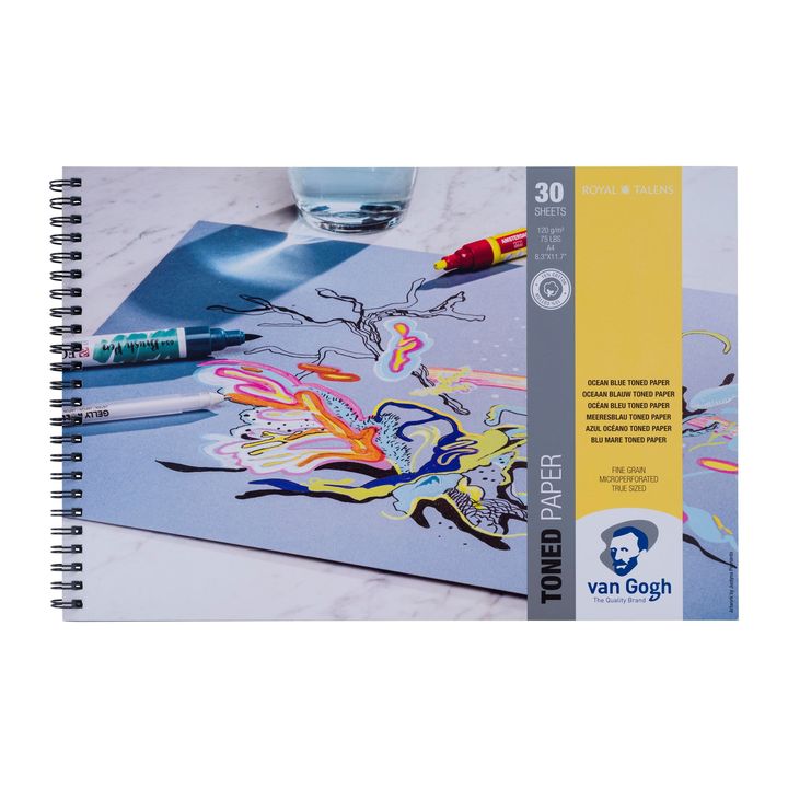 Színezett papír Van Gogh Ocean Blue (3)
