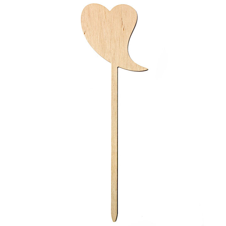 Szív pálcán 28 cm