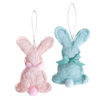 Szőrmés nyuszi 9 cm - szett 2 db