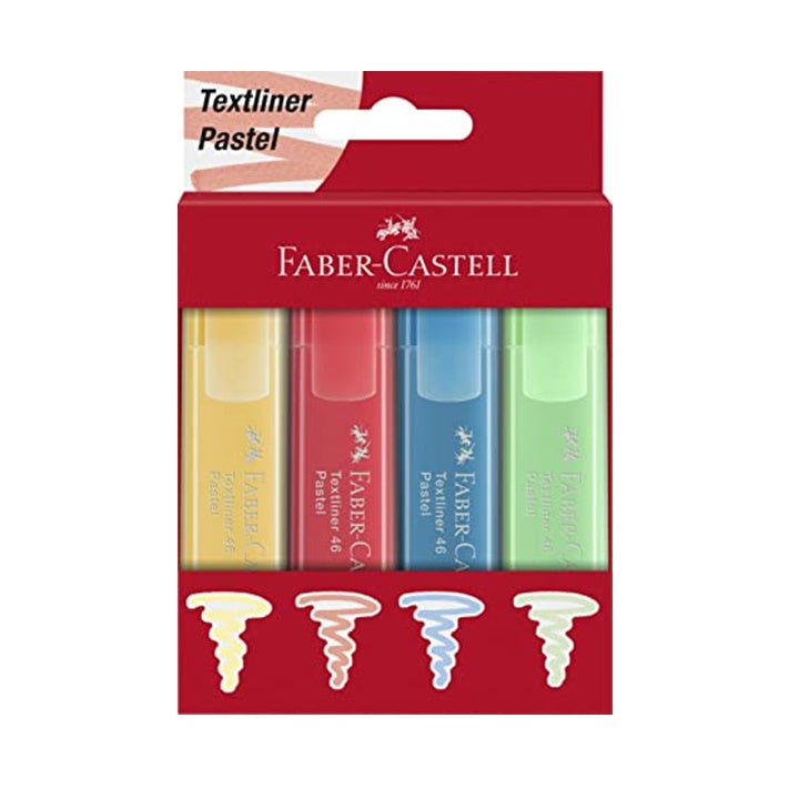 Szövegkiemelő készlet Faber-Castell Pastel 1546 / 4 db