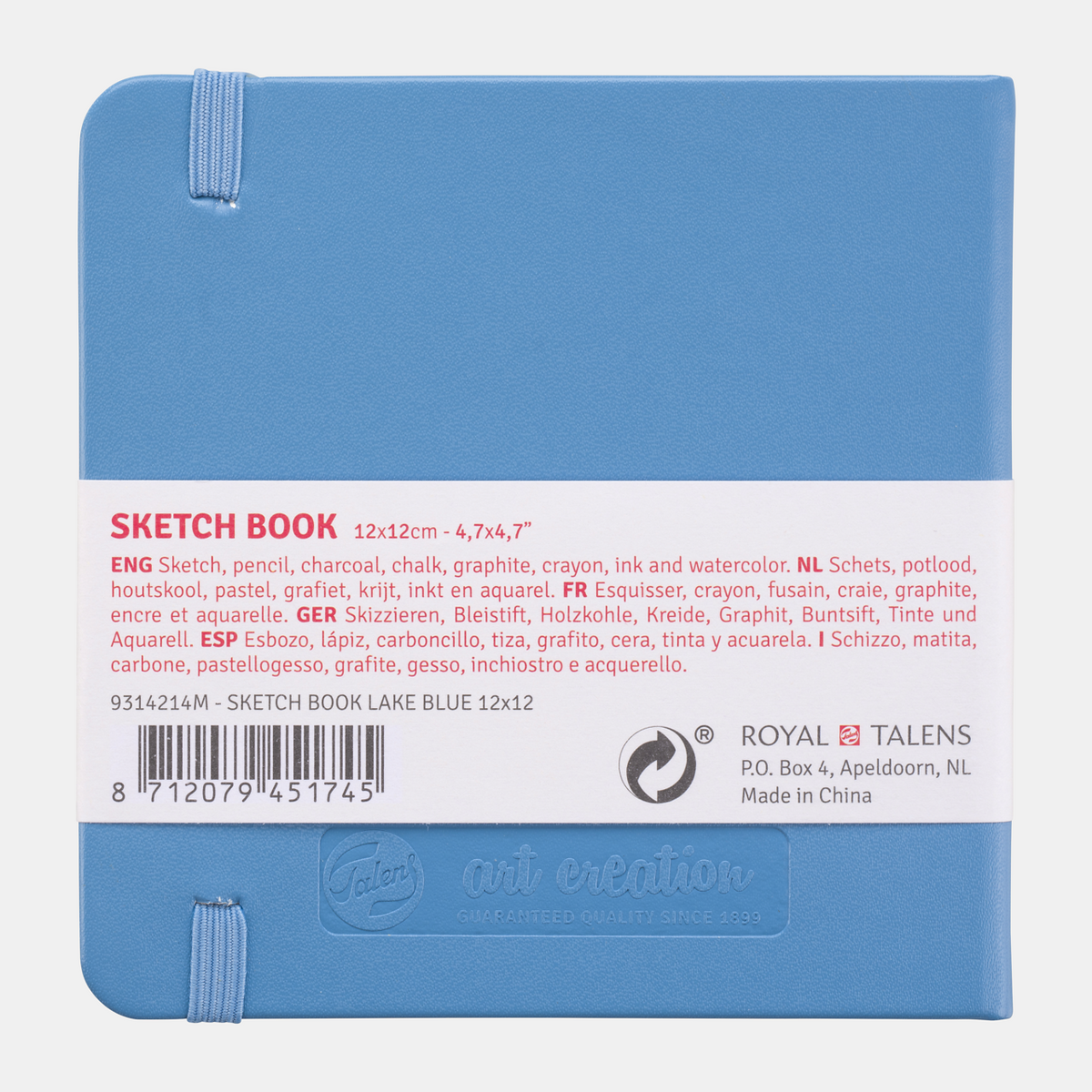 Talens Art Creation vázlattömb Light Blue 12 x 12 cm, 140 g, 80 lap