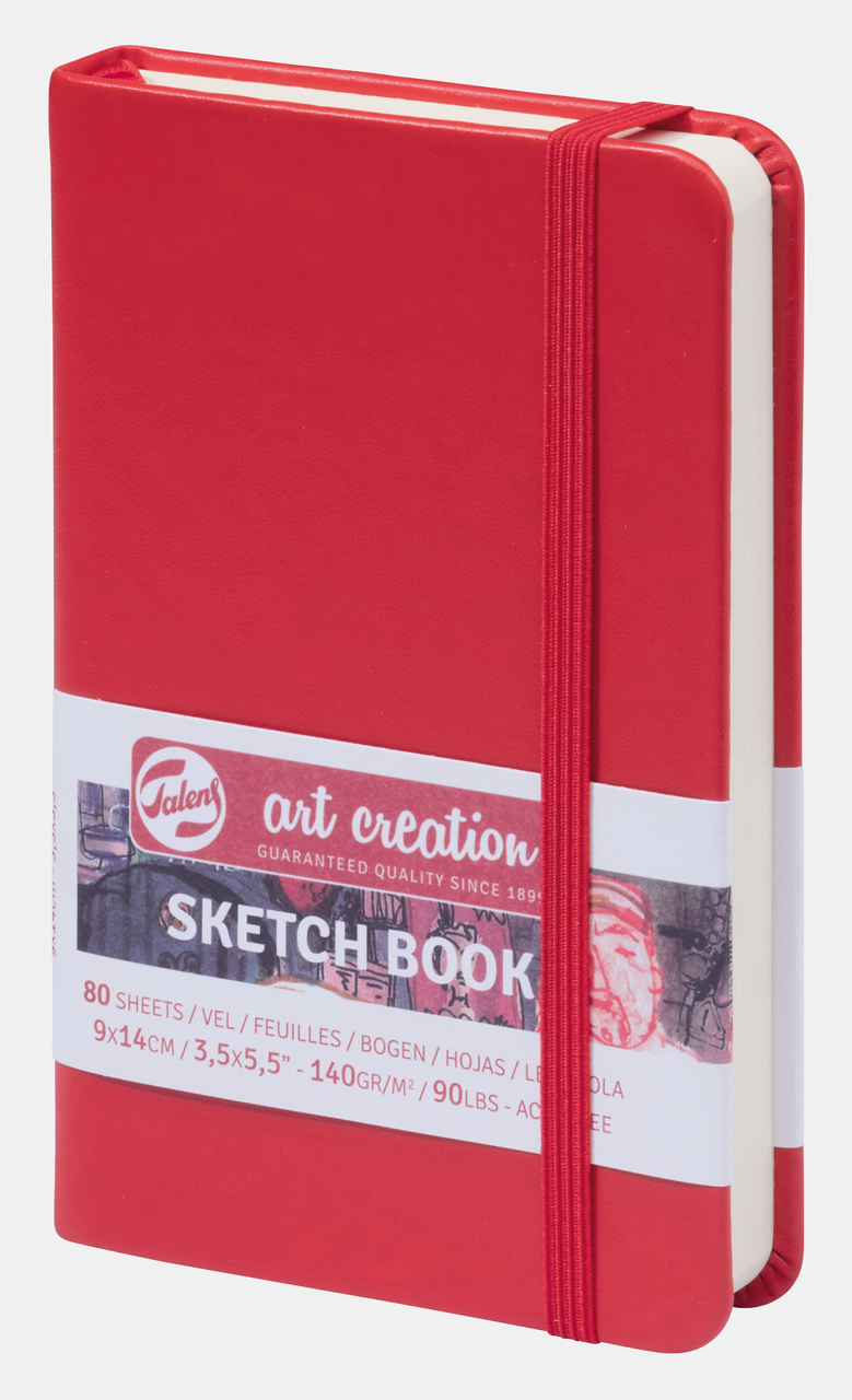 ROYAL TALENS Talens Art Creation vázlatfüzet Red 9 x 14 cm 140 g 80 lap keménytáblás