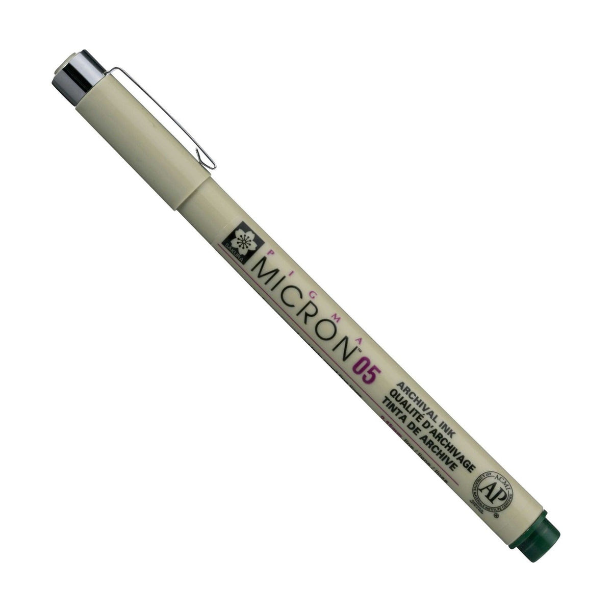 Technické pero SAKURA Pigma Micron vadászzöld 0,45 – 0,50 mm