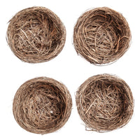Természetes dekoratív fészkek 9 cm / 4 db-os készlet (1)