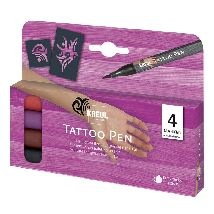 Tetoválási filctoll készlet TATTOO KREUL - 4 db