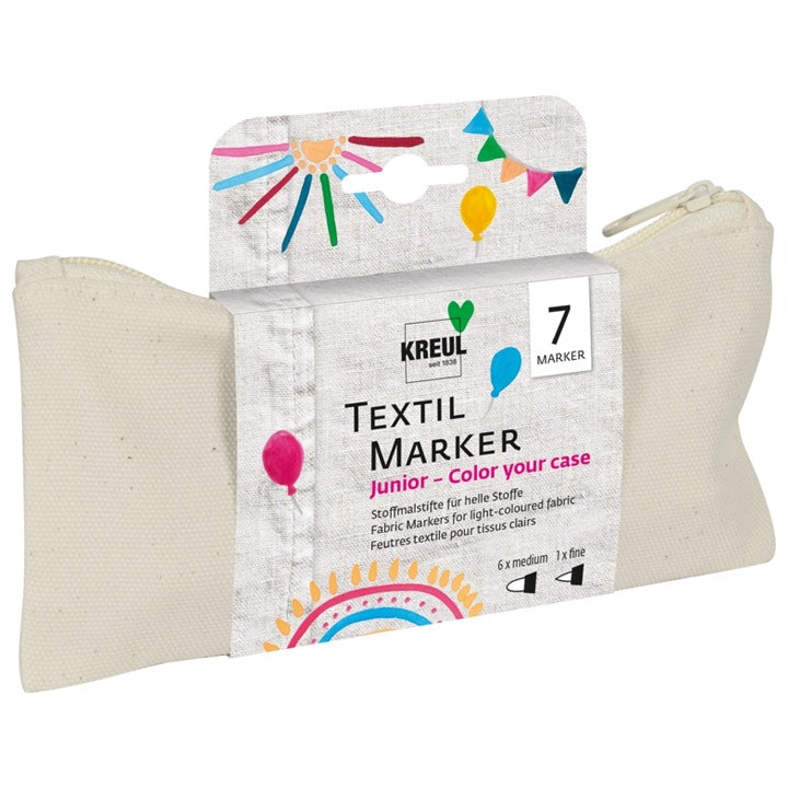 Textil filcek Kreul - sett 7 db tolltartóval
