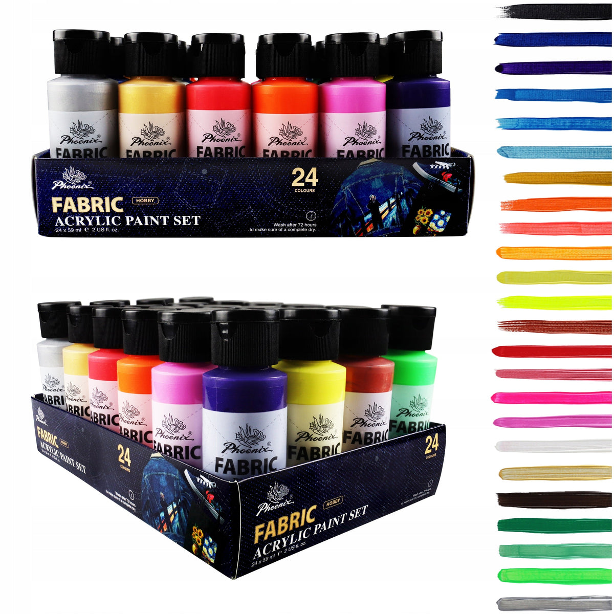 Textilfesték Phoenix 12–24 x 59 ml