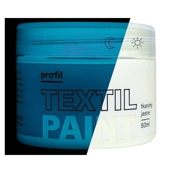Textilfesték Profil sötétben világító kék 50 ml