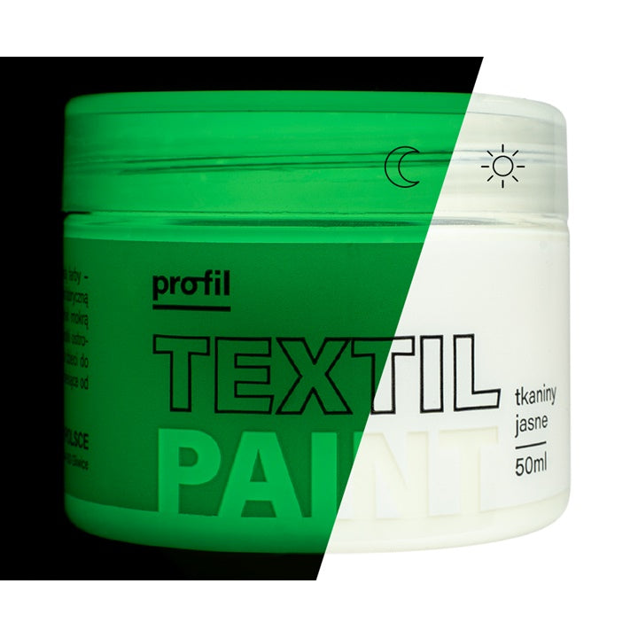 Textilfesték Profil sötétben világító zöld 50 ml