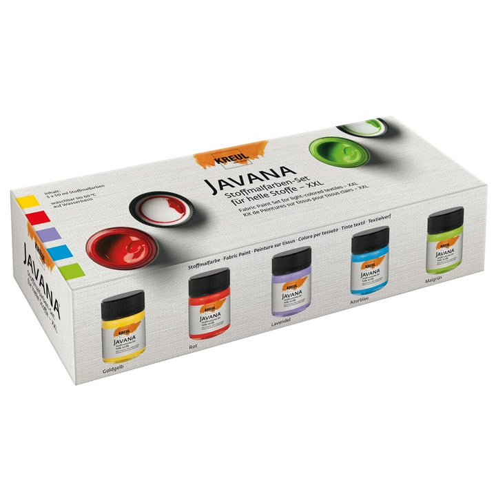 Textilfesték szett világos textilre JAVANA 5x50 ml