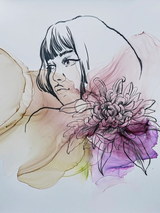 Tintakészlet KAMENSKAYA 'GIRLS AND FLOWERS' (5)