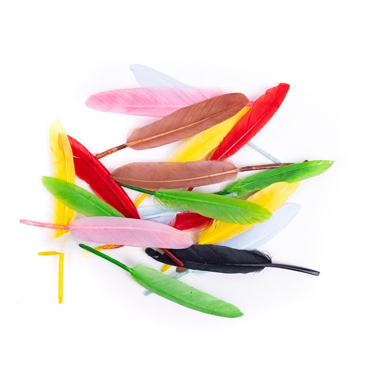 Többszínű libatoll 13 cm