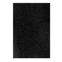 Öntapadós csillogó dekorációs gumi EVA sheet 20x30 cm – black
