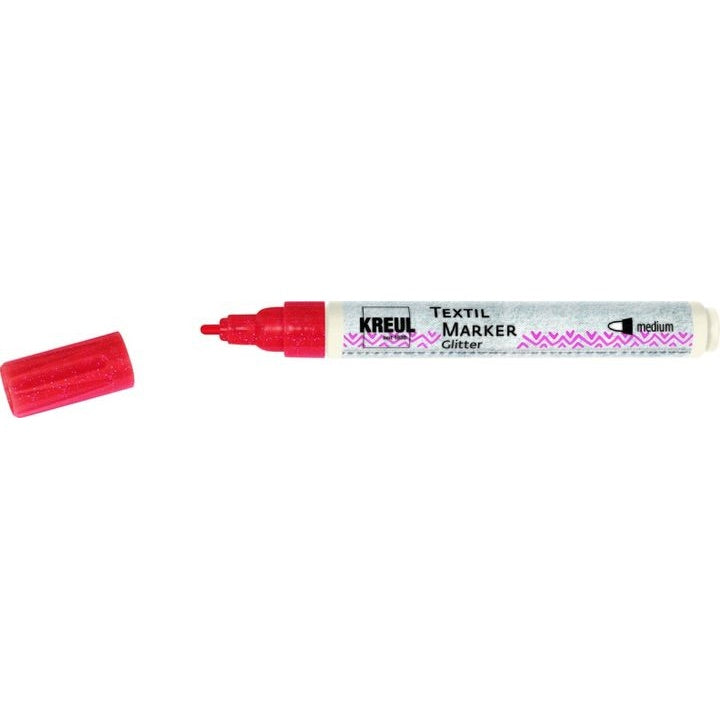 Csillogós Textilfilc Kreul medium – piros