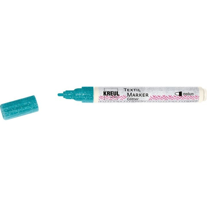 Csillogós Textilfilc Kreul medium – türkiz