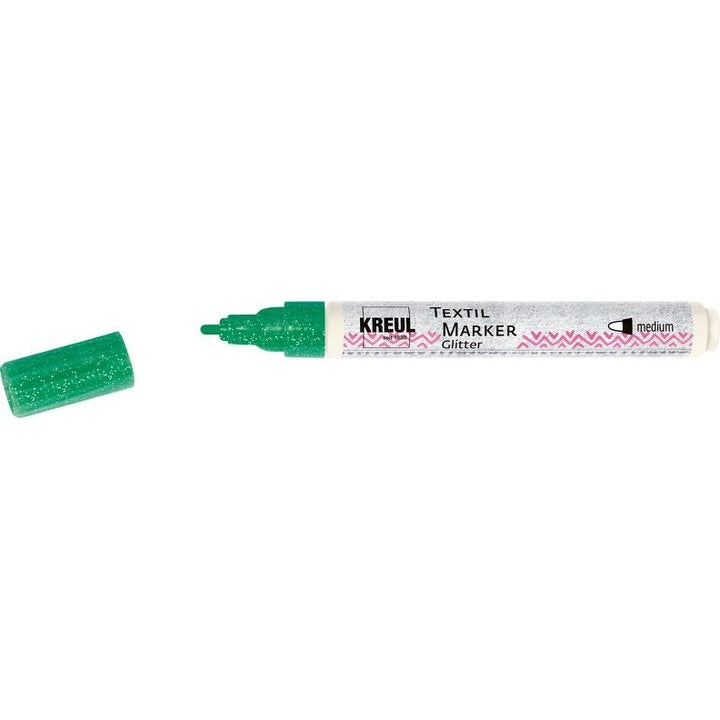 Csillogós Textilfilc Kreul medium – zöld