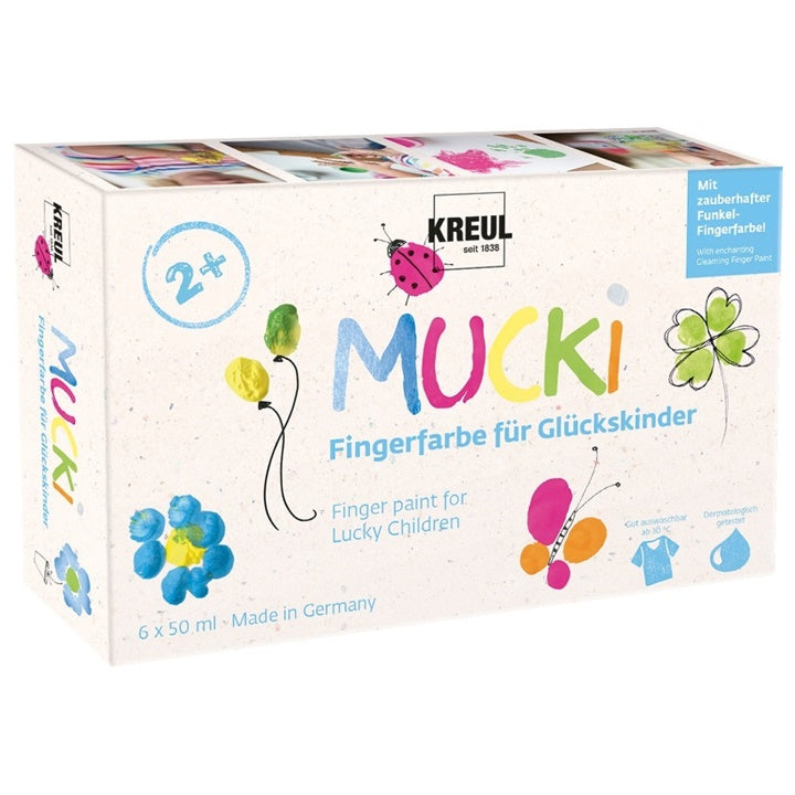 Ujjfesték készlet MUCKI fiúknak  - KREUL / szett 6 x 50 ml