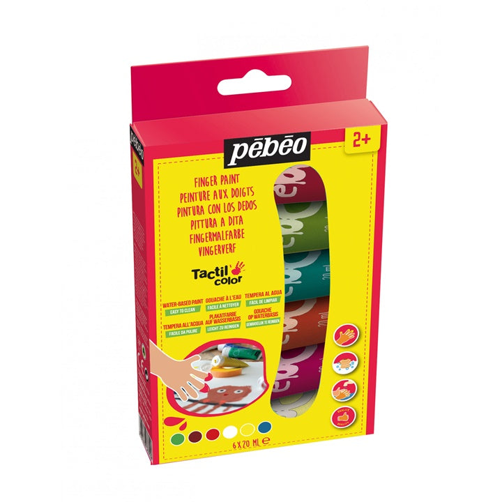 Ujjfestékek Pebeo Tactilcolor 6 x 20 ml (1)