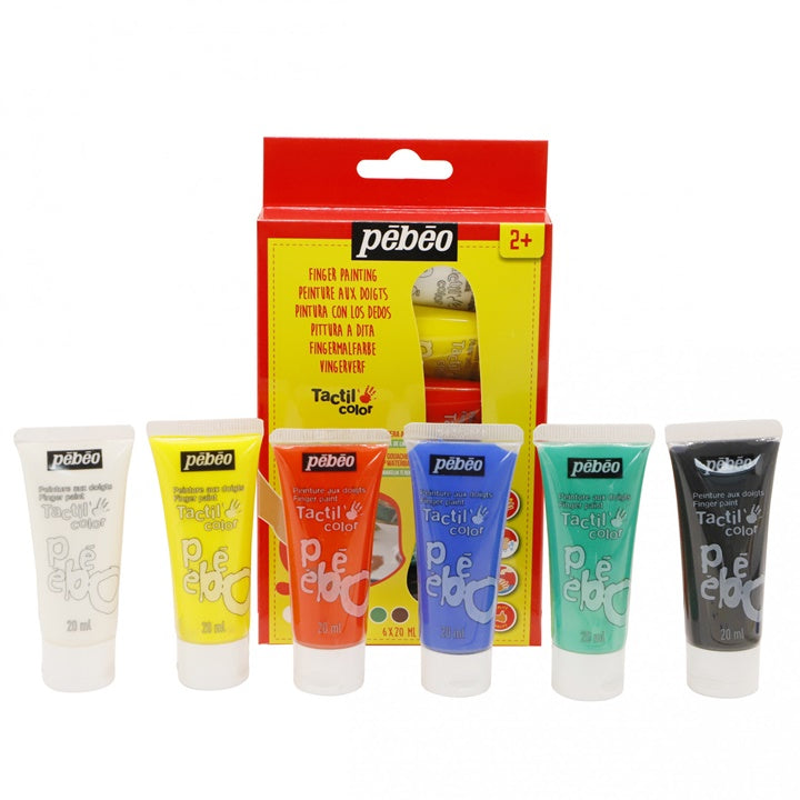 Ujjfestékek Pebeo Tactilcolor 6 x 20 ml (2)