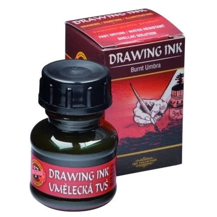 KOH-I-NOOR művész tinta, 20 g – 2600 égetett umbra