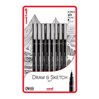 UNI PIN fineliner filctollak készlete Draw and Sketch 8 db (1)