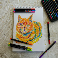 Posca KPA-100 24C viaszpasztell készlet, vegyes színek