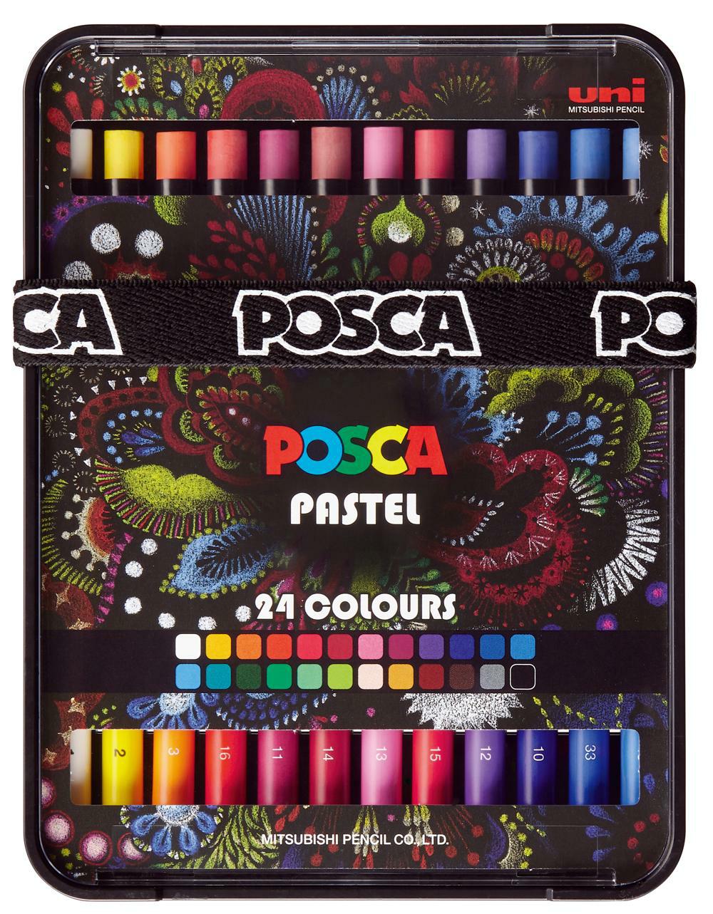 Posca KPA-100 24C viaszpasztell készlet, vegyes színek