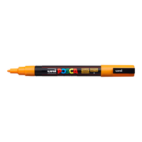 Posca PC-3M akril filctoll – 0,9 - 1,3 mm, élénksárga (3)