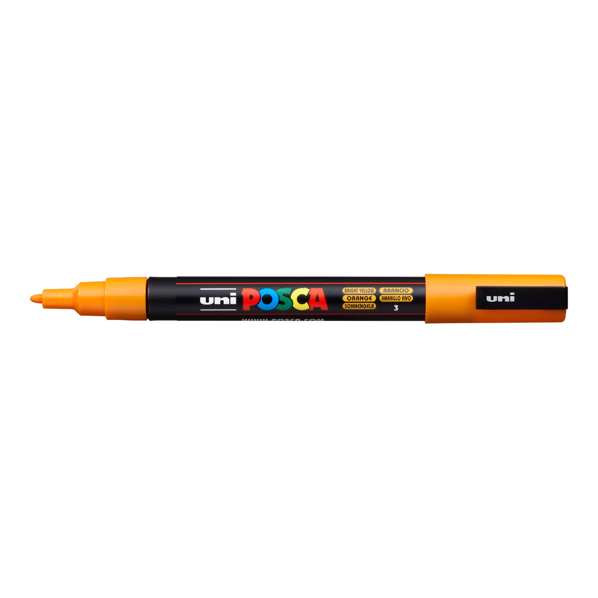 Posca PC-3M akril filctoll – 0,9 - 1,3 mm, élénksárga (3)