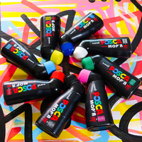 Posca PCM-22 8C MOP´R marker készlet, 3 – 19 mm, vegyes színek (8 db)