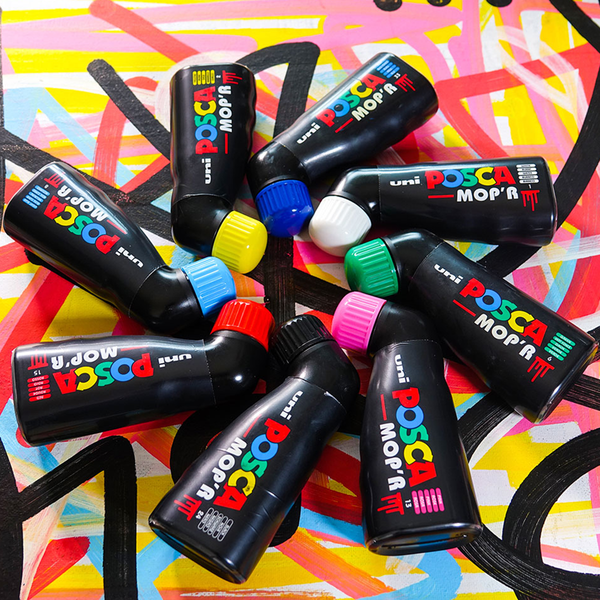 Posca PCM-22 8C MOP´R marker készlet, 3 – 19 mm, vegyes színek (8 db)