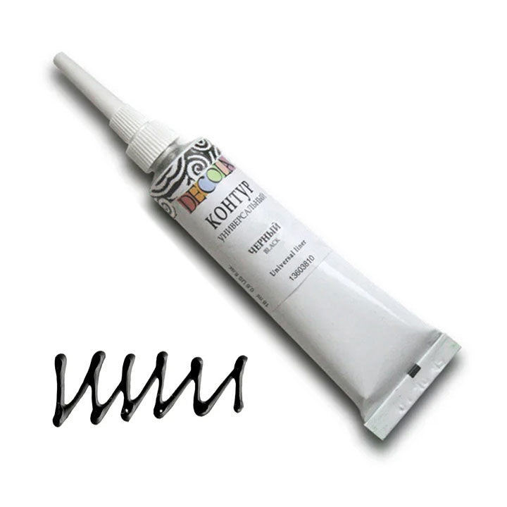Univerzális kontúrozó festék Decola 18 ml – 810 Black