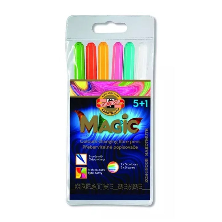 Varázslatos színváltó filctoll készlet 5+1