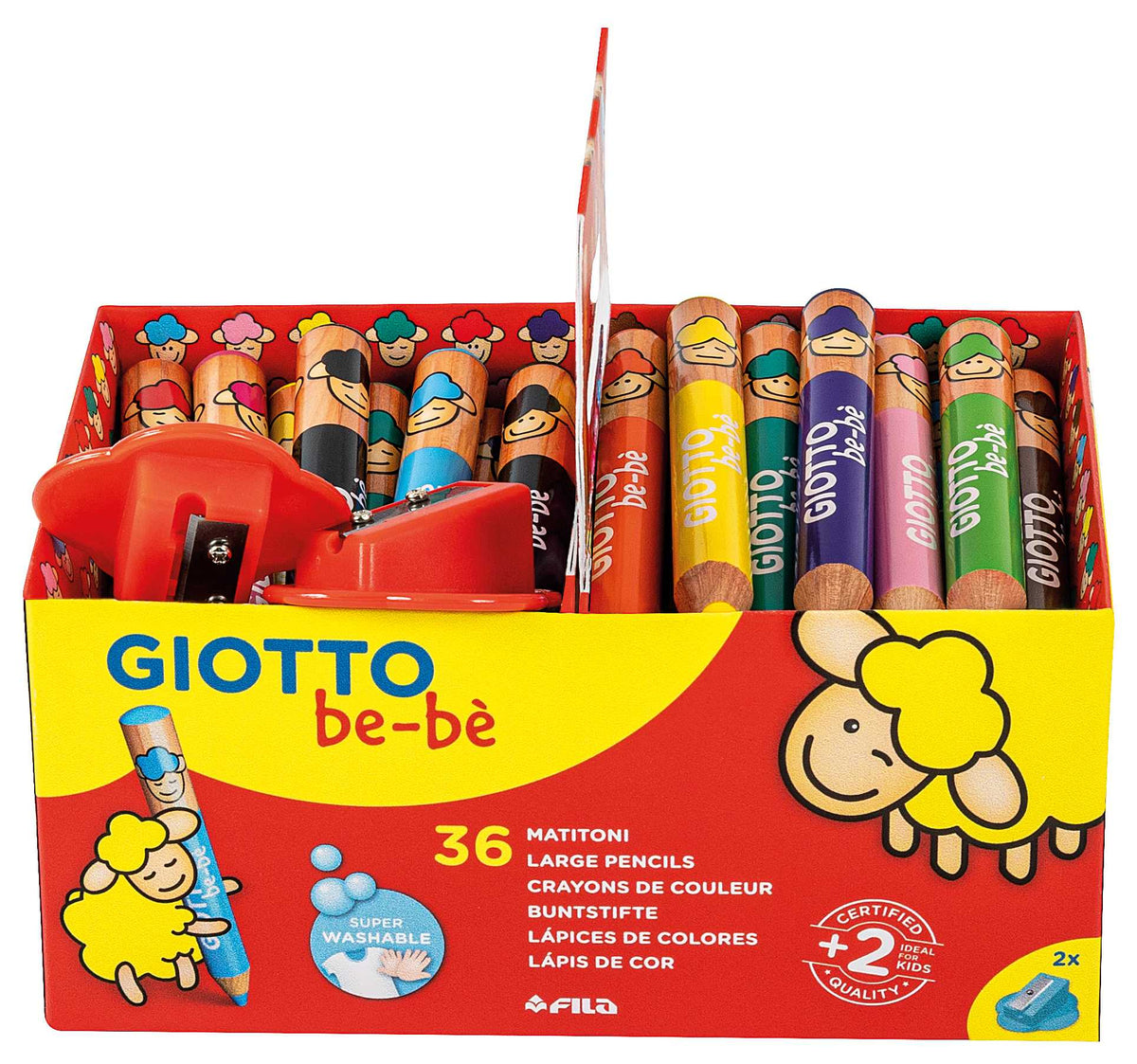 Vastag kerek színes ceruzák GIOTTO be-bè iskolai kiszerelés