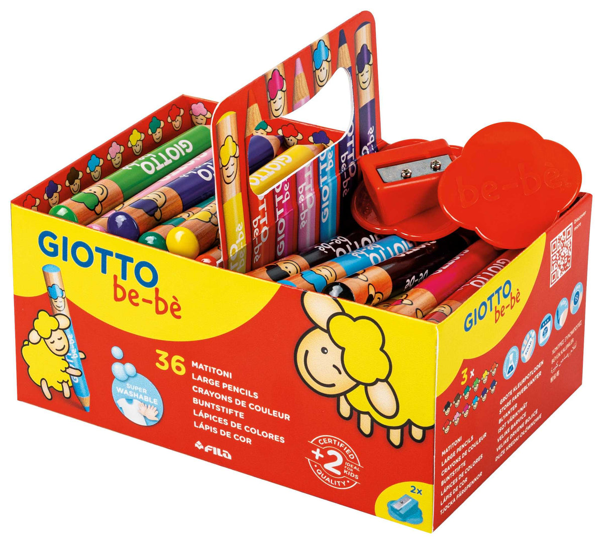 Vastag kerek színes ceruzák GIOTTO be-bè iskolai kiszerelés