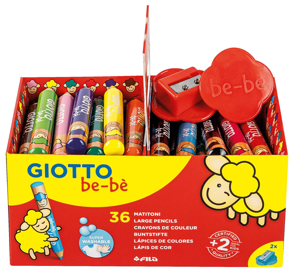 Vastag kerek színes ceruzák GIOTTO be-bè iskolai kiszerelés