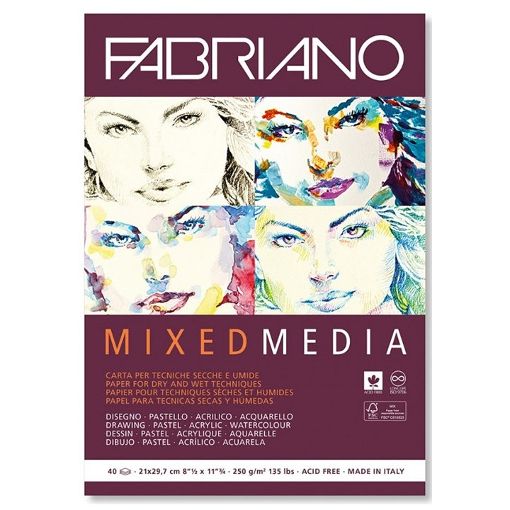 Vázlatfüzet FABRIANO Mixed Media (2)