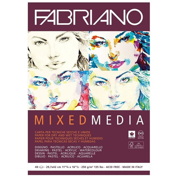 Vázlatfüzet FABRIANO Mixed Media (3)