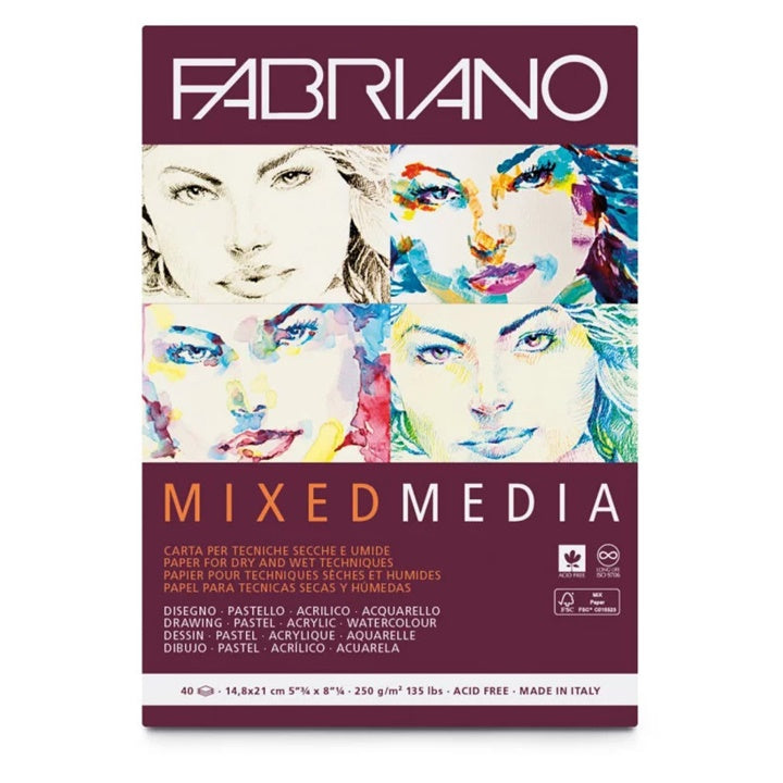 Vázlatfüzet FABRIANO Mixed Media (4)
