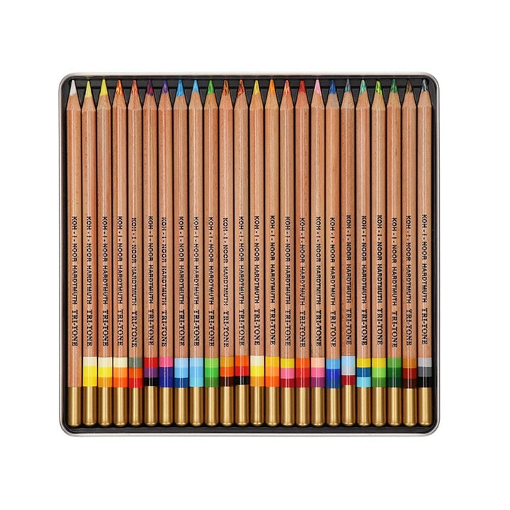 Többszínű színes ceruzák TRI-TONE KOH-I-NOOR – 24 db