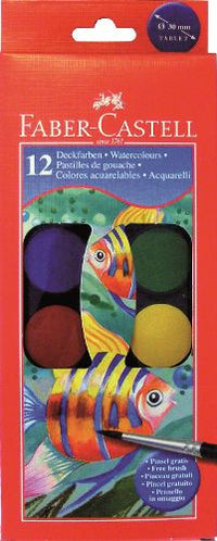 Vízfesték 30 mm - 12 szín